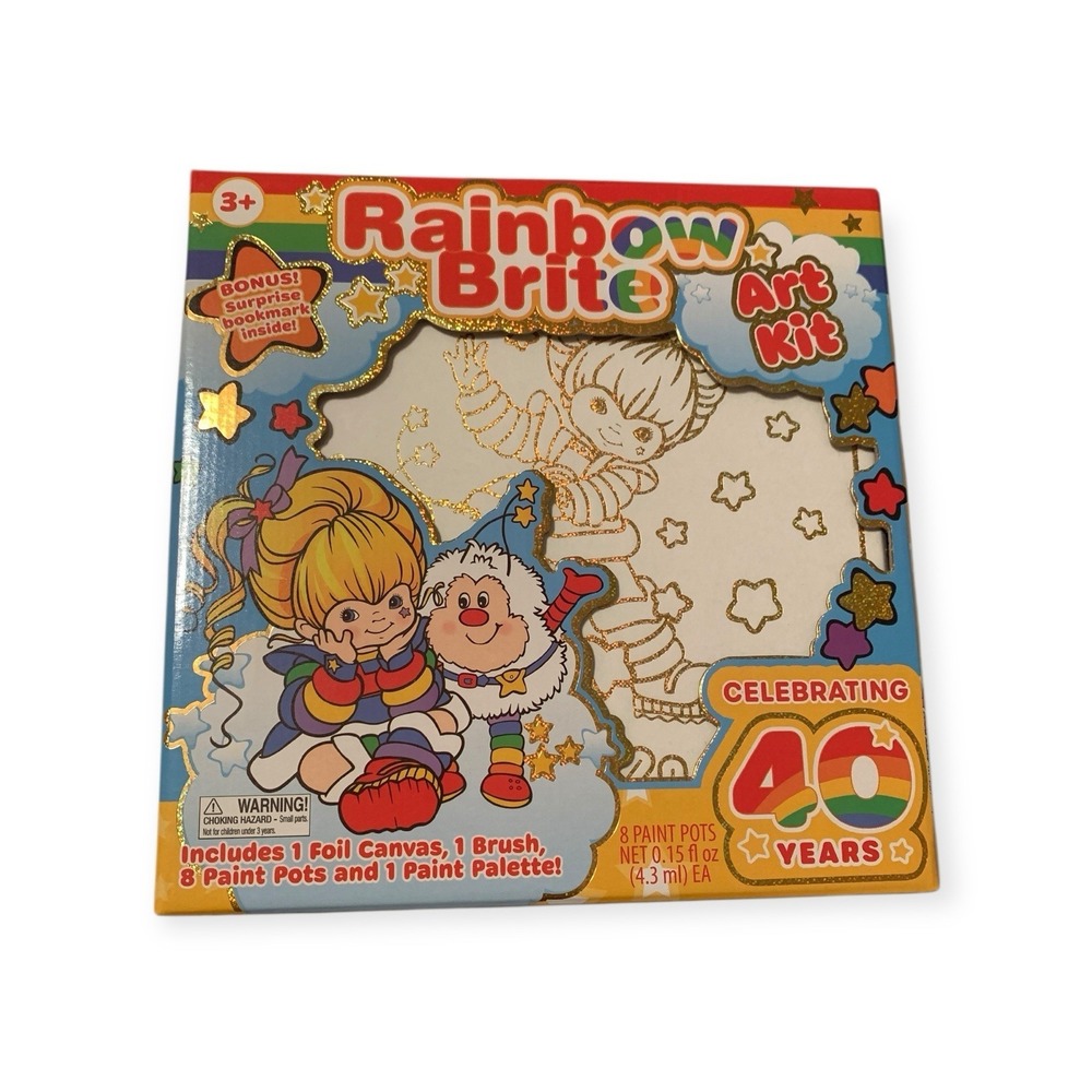 Rainbow Brite Art Kit Celebrating 40 Years Collector's Item Canvas Paint Set